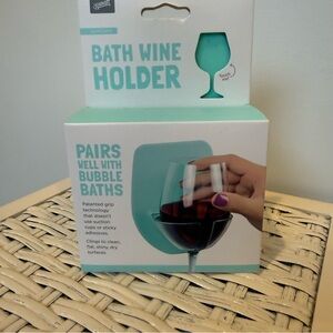 Bath Wine Glass Holder – Aqua Bath Accessory NIB